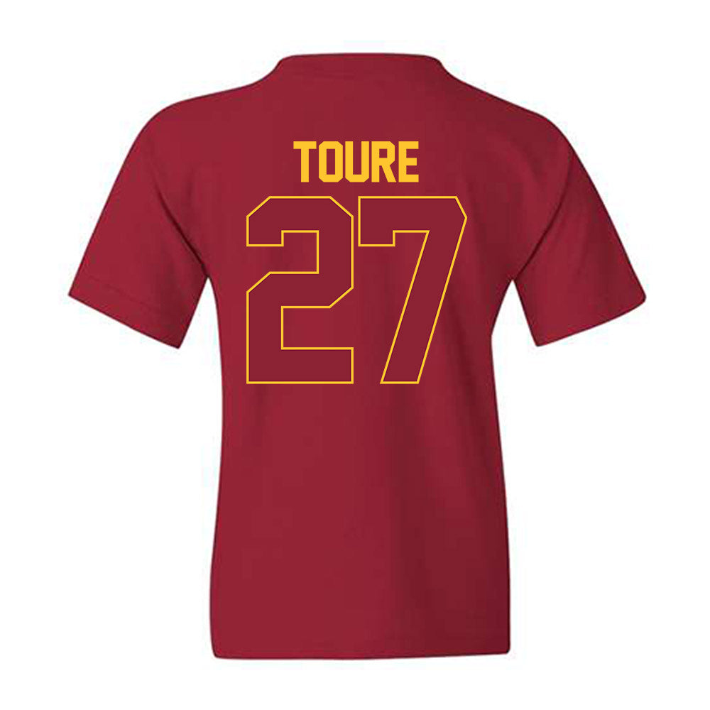 Iowa State - NCAA Men's Basketball : Killyan Toure - NCAA® March Madness® 2025 Shersey Youth T-Shirt-1
