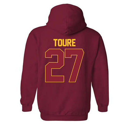 Iowa State - NCAA Men's Basketball : Killyan Toure - NCAA® March Madness® 2025 Shersey Hooded Sweatshirt-1