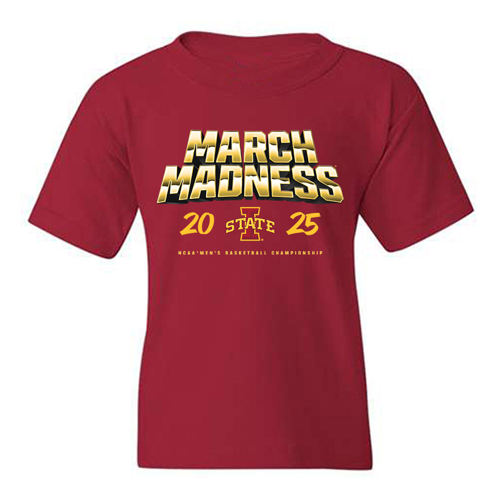 Iowa State - NCAA Men's Basketball : Test Warriner - NCAA® March Madness® 2025 Shersey Youth T-Shirt-0