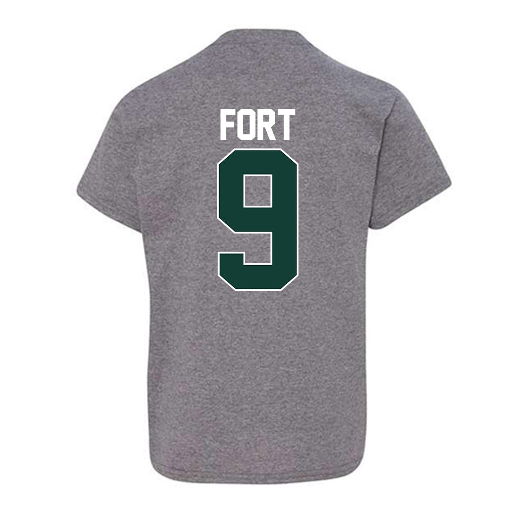 Michigan State - NCAA Men's Basketball : Trey Fort - NCAA® March Madness® 2025 Shersey Youth T-Shirt-1