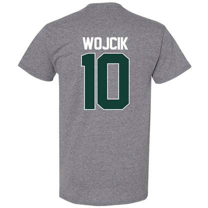 Michigan State - NCAA Men's Basketball : Denham Wojcik - NCAA® March Madness® 2025 Shersey T-Shirt-1