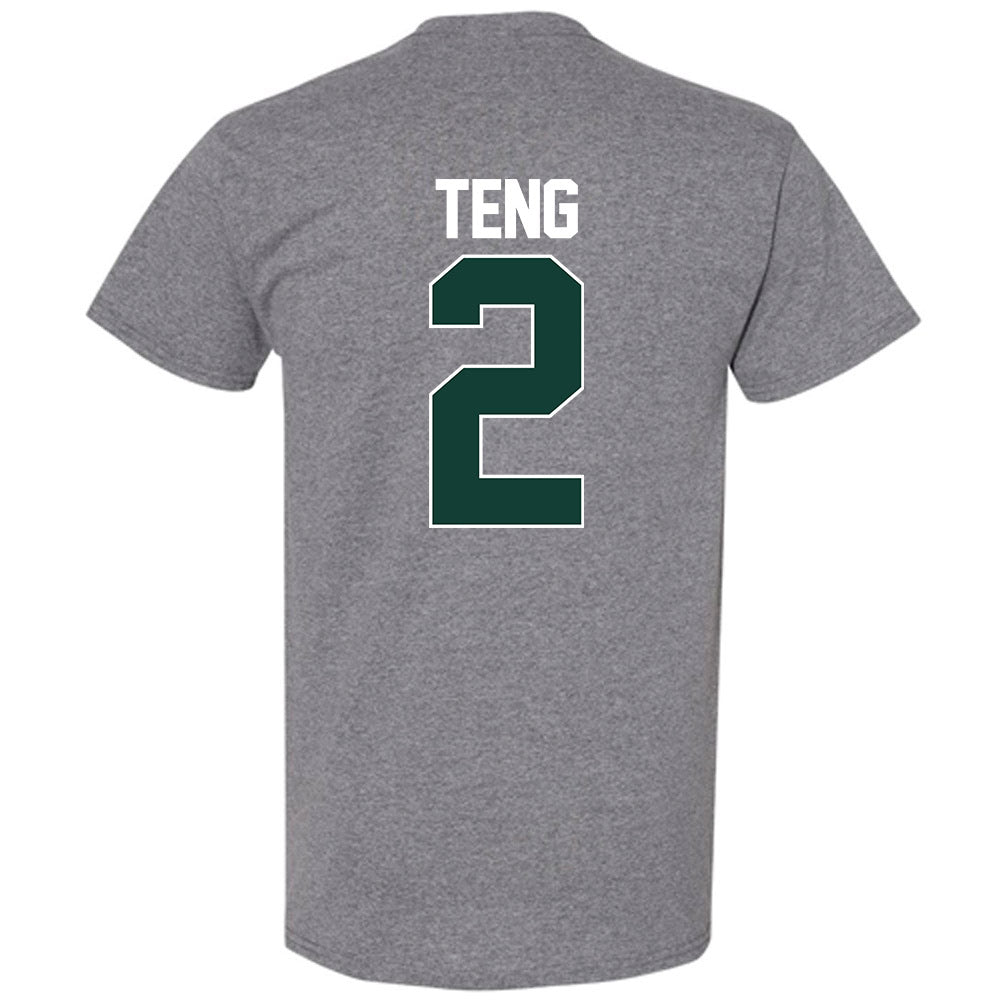 Michigan State - NCAA Men's Basketball : Kur Teng - NCAA® March Madness® 2025 Shersey T-Shirt-1