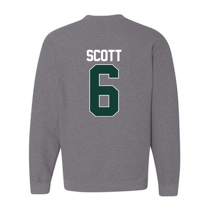 Michigan State - NCAA Men's Basketball : Jordan Scott - NCAA® March Madness® 2025 Shersey Crewneck Sweatshirt-1