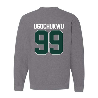 Michigan State - NCAA Men's Basketball : Divine-Collins Ugochukwu - NCAA® March Madness® 2025 Shersey Crewneck Sweatshirt-1