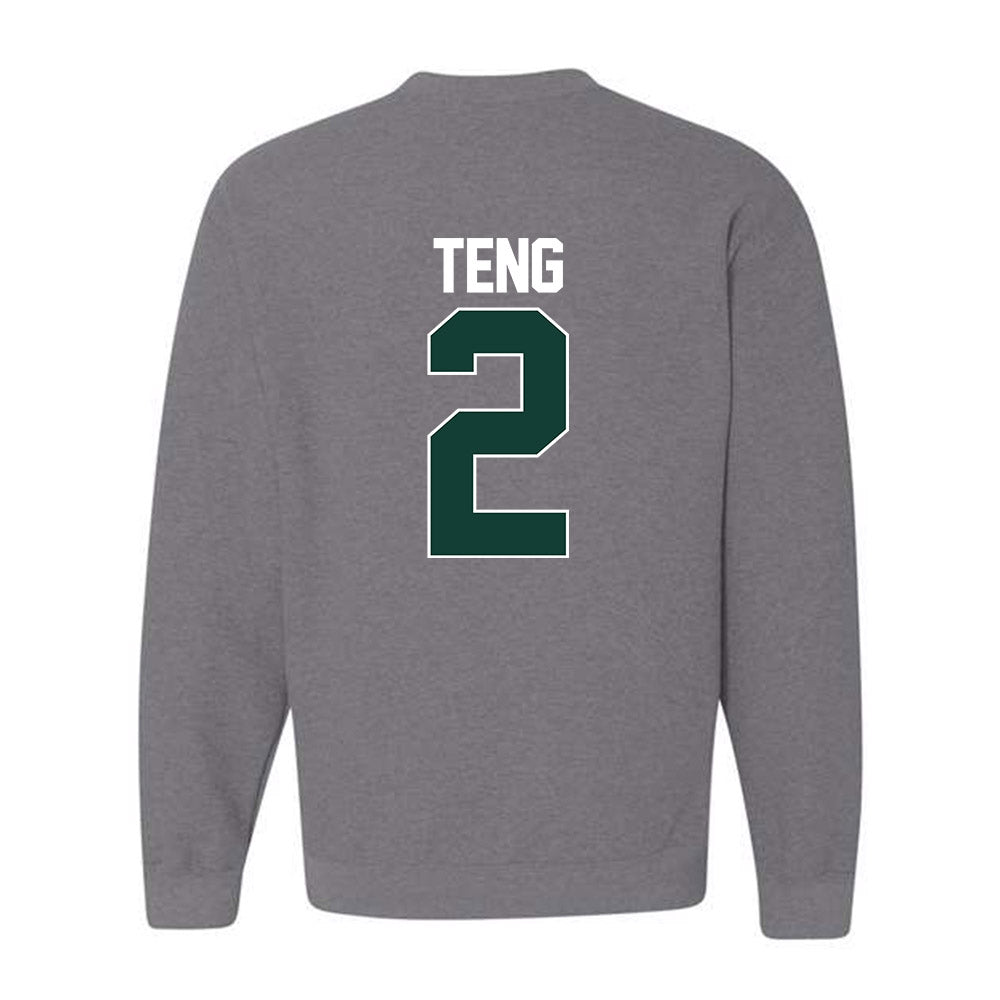 Michigan State - NCAA Men's Basketball : Kur Teng - NCAA® March Madness® 2025 Shersey Crewneck Sweatshirt-1