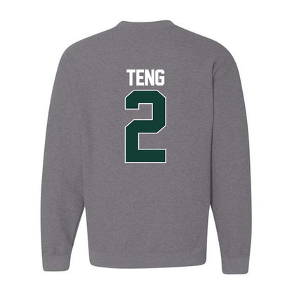 Michigan State - NCAA Men's Basketball : Kur Teng - NCAA® March Madness® 2025 Shersey Crewneck Sweatshirt-1