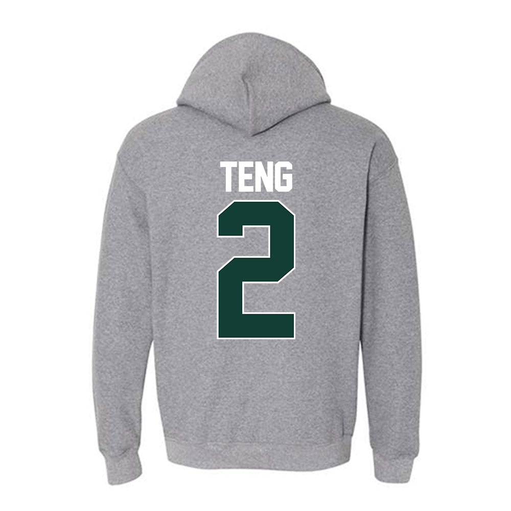 Michigan State - NCAA Men's Basketball : Kur Teng - NCAA® March Madness® 2025 Shersey Hooded Sweatshirt-1