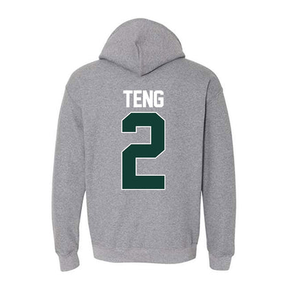 Michigan State - NCAA Men's Basketball : Kur Teng - NCAA® March Madness® 2025 Shersey Hooded Sweatshirt-1