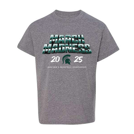Michigan State - NCAA Men's Basketball : Cam Ward - NCAA® March Madness® 2025 Shersey Youth T-Shirt-0
