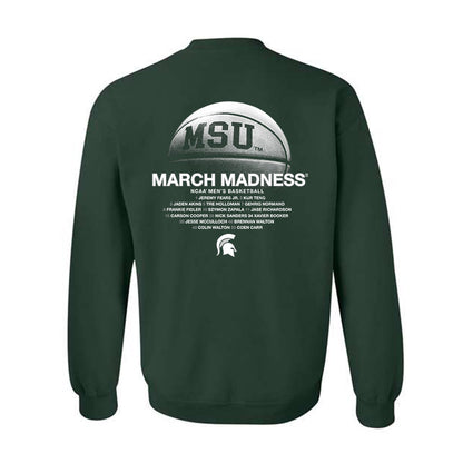 Michigan State - NCAA Men's Basketball : NCAA® March Madness® 2025 Roster Crewneck Sweatshirt-1