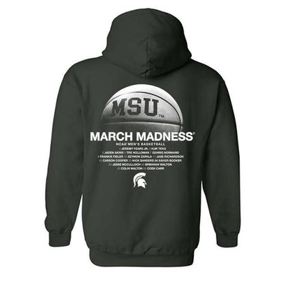 Michigan State - NCAA Men's Basketball : NCAA® March Madness® 2025 Roster Hooded Sweatshirt-1