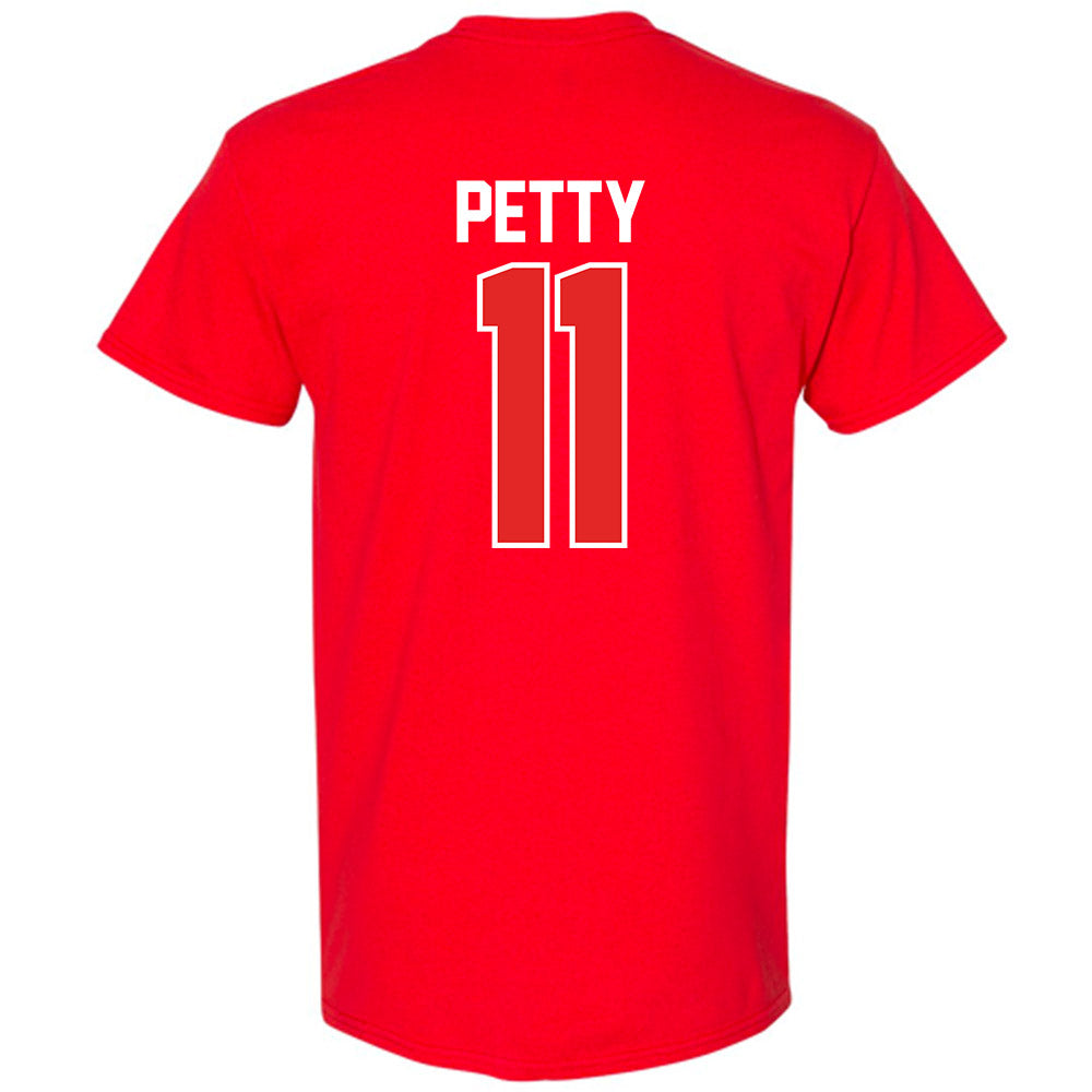 Texas Tech - NCAA Men's Basketball : Jaylen Petty - NCAA® March Madness® 2025 Shersey T-Shirt-1