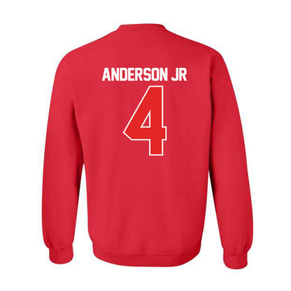 Texas Tech - NCAA Men's Basketball : Chris Anderson Jr - NCAA® March Madness® 2025 Shersey Crewneck Sweatshirt-1
