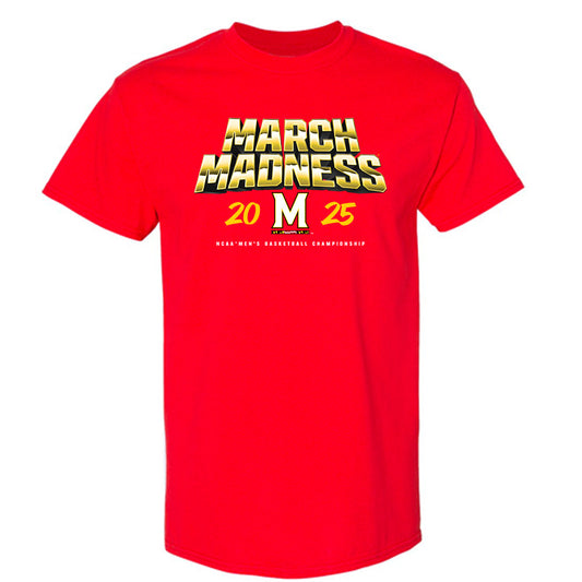Maryland - NCAA Men's Basketball : Elijah Saunders - NCAA® March Madness® 2025 Shersey T-Shirt-0
