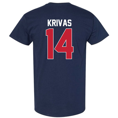 Arizona - NCAA Men's Basketball : Motiejus Krivas - NCAA® March Madness® 2025 Shersey T-Shirt-1
