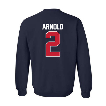Arizona - NCAA Men's Basketball : Addison Arnold - NCAA® March Madness® 2025 Shersey Crewneck Sweatshirt-1