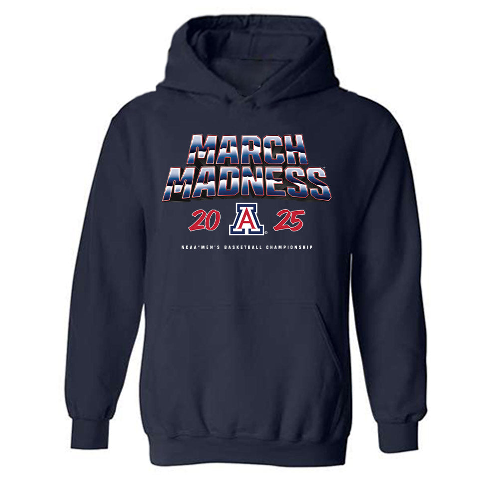 Arizona - NCAA Men's Basketball : Jackson Francois - NCAA® March Madness® 2025 Shersey Hooded Sweatshirt-0
