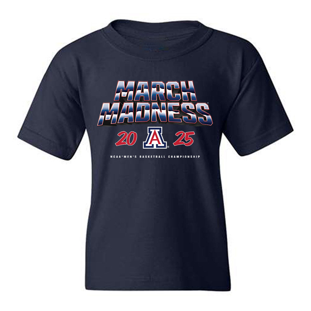 Arizona - NCAA Men's Basketball : Jaden Bradley - NCAA® March Madness® 2025 Shersey Youth T-Shirt-0