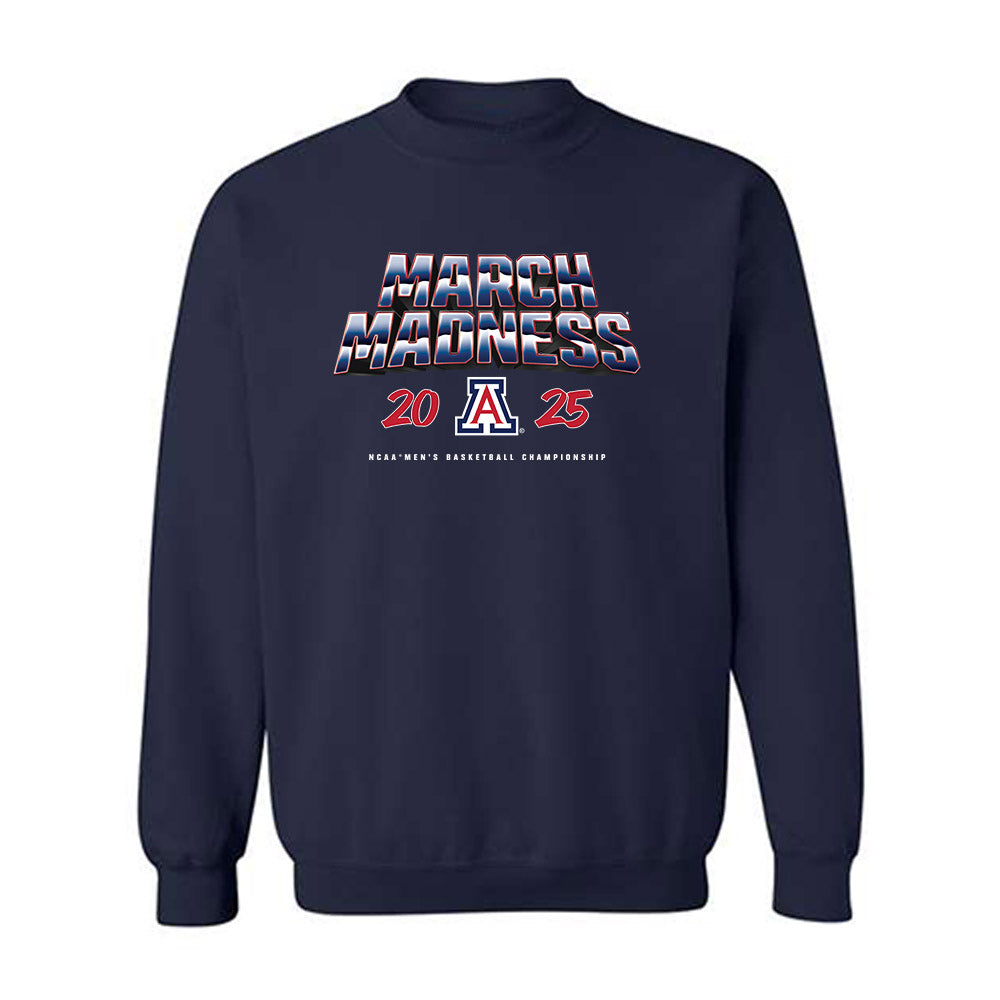 Arizona - NCAA Men's Basketball : Jackson Cook - NCAA® March Madness® 2025 Shersey Crewneck Sweatshirt-0