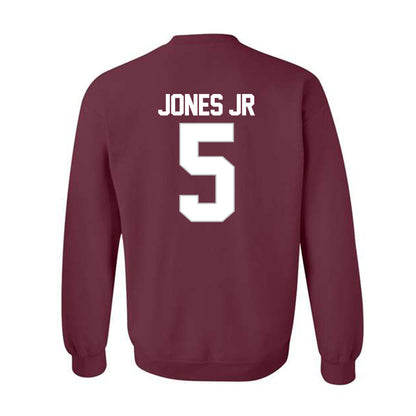 Mississippi State - NCAA Men's Basketball : Shawn Jones jr - NCAA® March Madness® 2025 Shersey Crewneck Sweatshirt-1
