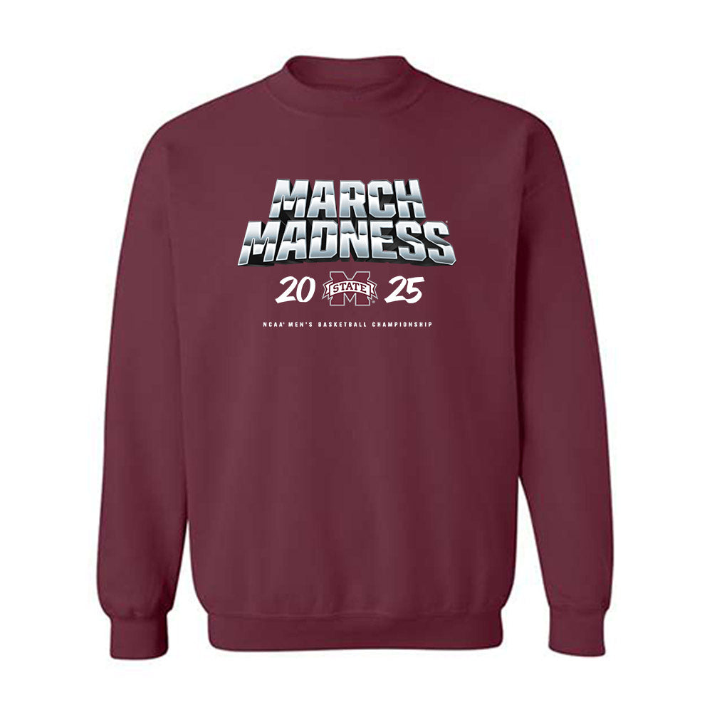 Mississippi State - NCAA Men's Basketball : Josh Hubbard - NCAA® March Madness® 2025 Shersey Crewneck Sweatshirt-0