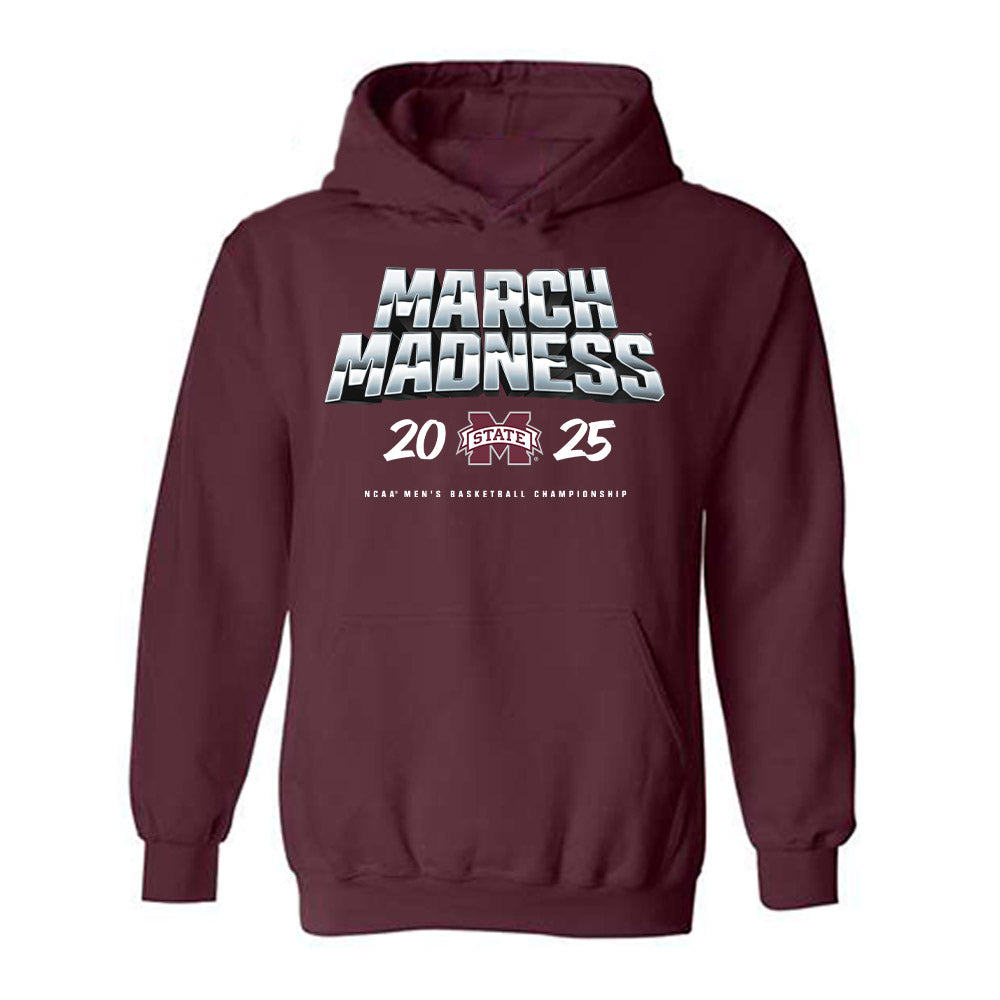 Mississippi State - NCAA Men's Basketball : Josh Hubbard - NCAA® March Madness® 2025 Shersey Hooded Sweatshirt-0