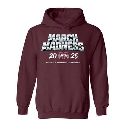 Mississippi State - NCAA Men's Basketball : Josh Hubbard - NCAA® March Madness® 2025 Shersey Hooded Sweatshirt-0