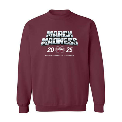 Mississippi State - NCAA Men's Basketball : Shawn Jones jr - NCAA® March Madness® 2025 Shersey Crewneck Sweatshirt-0
