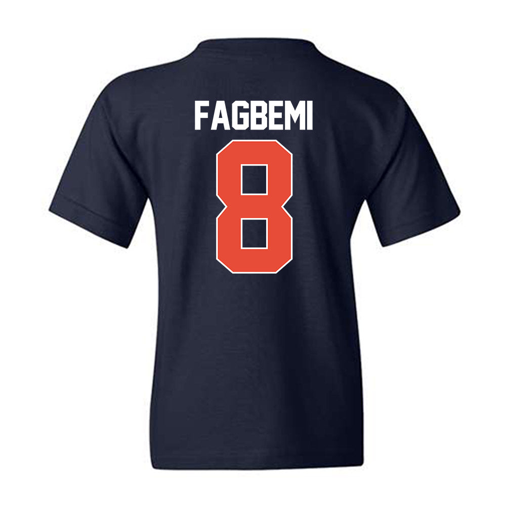 Illinois - NCAA Men's Basketball : Blake Fagbemi - NCAA® March Madness® 2025 Shersey Youth T-Shirt-1
