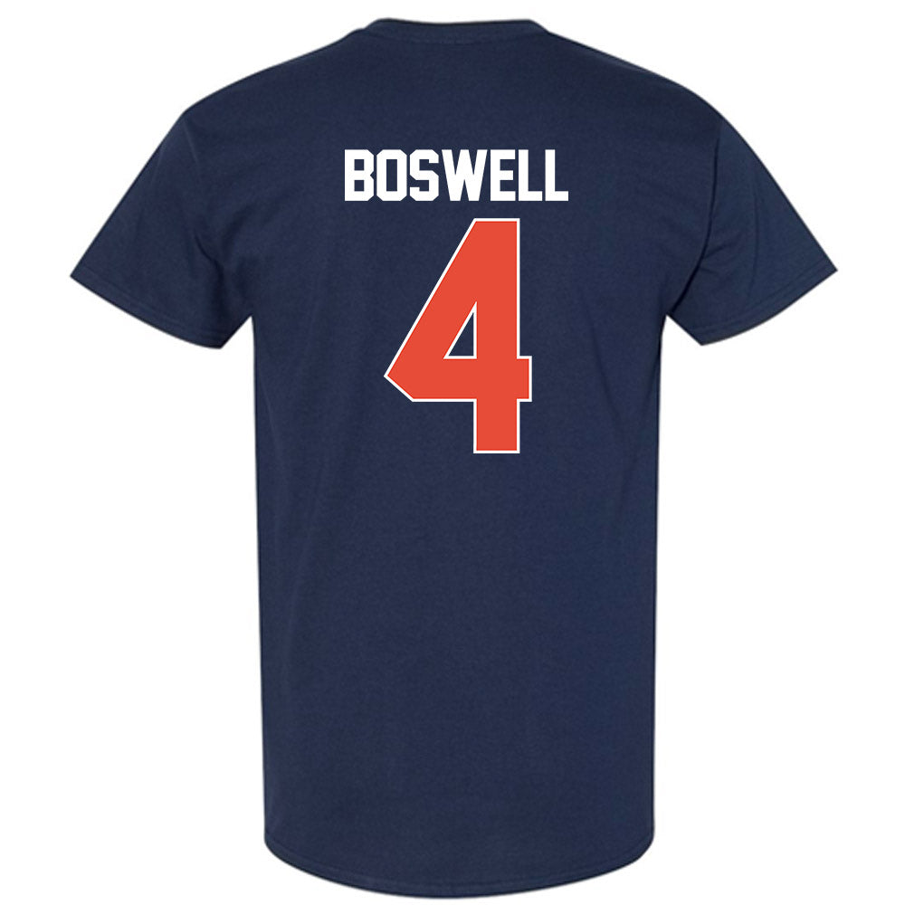 Illinois - NCAA Men's Basketball : Kylan Boswell - NCAA® March Madness® 2025 Shersey T-Shirt-1
