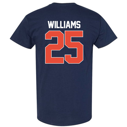 Illinois - NCAA Men's Basketball : Max Williams - NCAA® March Madness® 2025 Shersey T-Shirt-1
