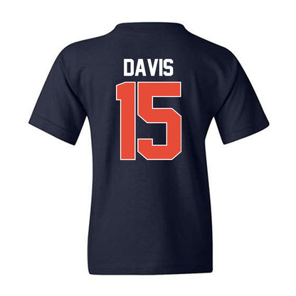 Illinois - NCAA Men's Basketball : Jake Davis - NCAA® March Madness® 2025 Shersey Youth T-Shirt-1