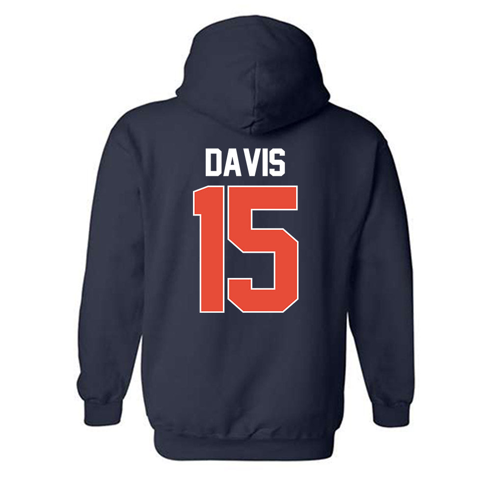Illinois - NCAA Men's Basketball : Jake Davis - NCAA® March Madness® 2025 Shersey Hooded Sweatshirt-1