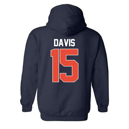 Illinois - NCAA Men's Basketball : Jake Davis - NCAA® March Madness® 2025 Shersey Hooded Sweatshirt-1