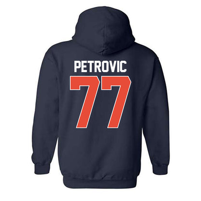 Illinois - NCAA Men's Basketball : Mihailo Petrovic - NCAA® March Madness® 2025 Shersey Hooded Sweatshirt-1