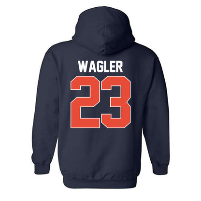 Illinois - NCAA Men's Basketball : Keaton Wagler - NCAA® March Madness® 2025 Shersey Hooded Sweatshirt-1