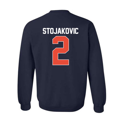 Illinois - NCAA Men's Basketball : Andrej Stojakovic - NCAA® March Madness® 2025 Shersey Crewneck Sweatshirt-1