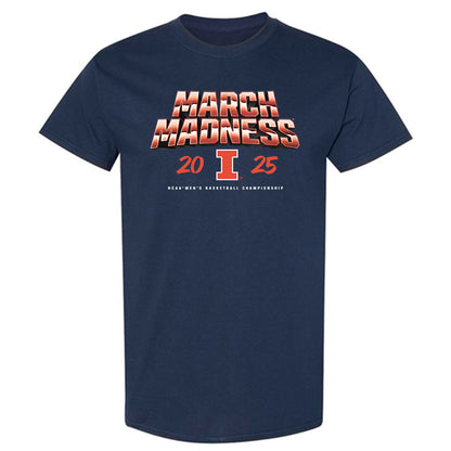 Illinois - NCAA Men's Basketball : Benjamin Humrichous - NCAA® March Madness® 2025 Shersey T-Shirt-0