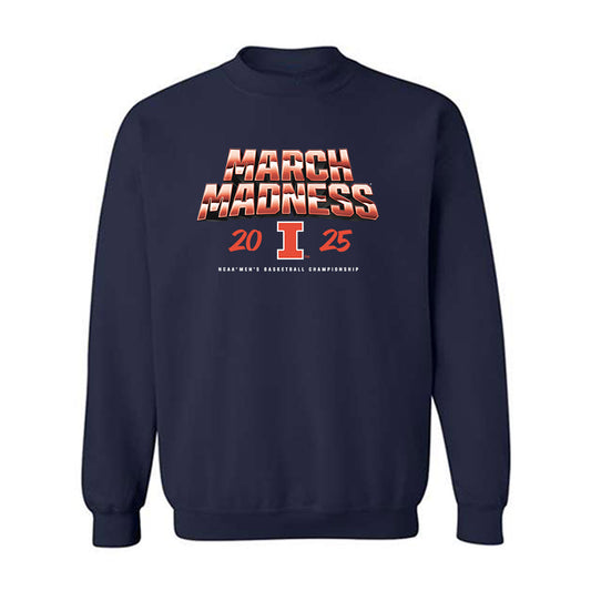 Illinois - NCAA Men's Basketball : Blake Fagbemi - NCAA® March Madness® 2025 Shersey Crewneck Sweatshirt-0