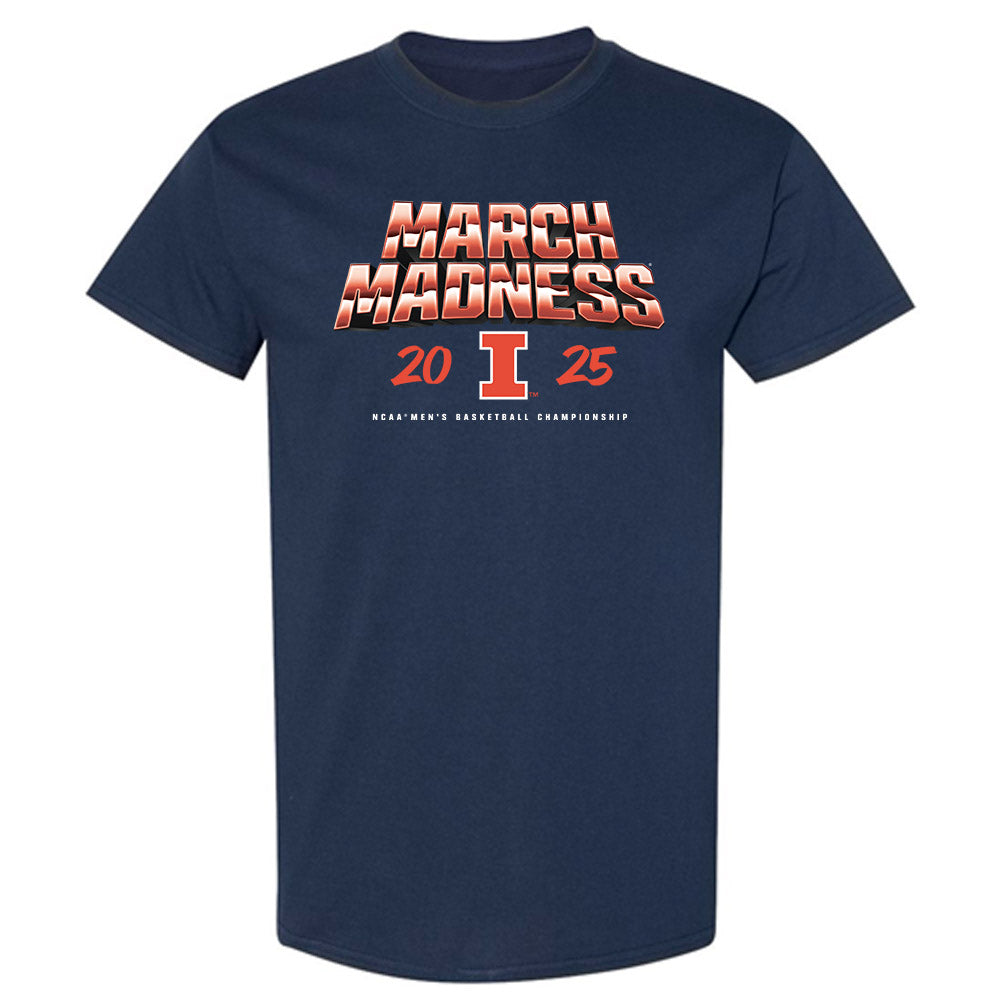 Illinois - NCAA Men's Basketball : Brandon Lee - NCAA® March Madness® 2025 Shersey T-Shirt-0