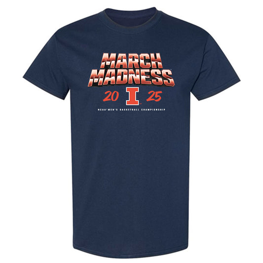Illinois - NCAA Men's Basketball : Jason Jakstys - NCAA® March Madness® 2025 Shersey T-Shirt-0