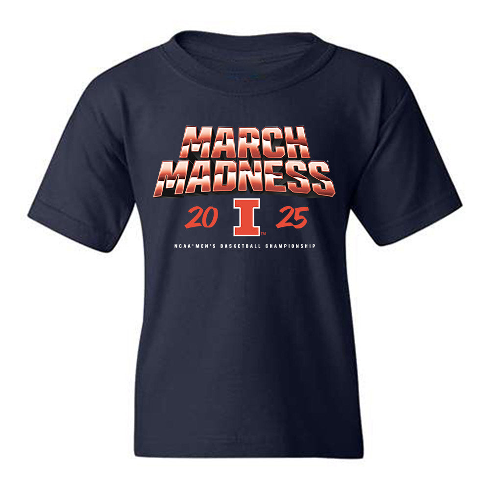 Illinois - NCAA Men's Basketball : Blake Fagbemi - NCAA® March Madness® 2025 Shersey Youth T-Shirt-0