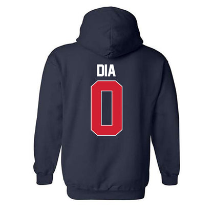 Ole Miss - NCAA Men's Basketball : Malik Dia - NCAA® March Madness® 2025 Shersey Hooded Sweatshirt-1