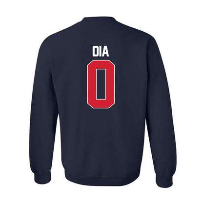 Ole Miss - NCAA Men's Basketball : Malik Dia - NCAA® March Madness® 2025 Shersey Crewneck Sweatshirt-1