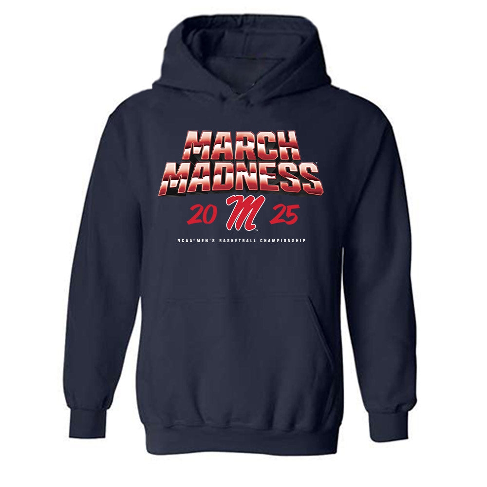 Ole Miss - NCAA Men's Basketball : Malik Dia - NCAA® March Madness® 2025 Shersey Hooded Sweatshirt-0