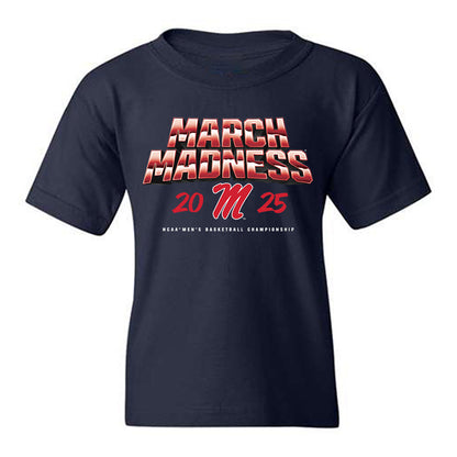Ole Miss - NCAA Men's Basketball : Malik Dia - NCAA® March Madness® 2025 Shersey Youth T-Shirt-0