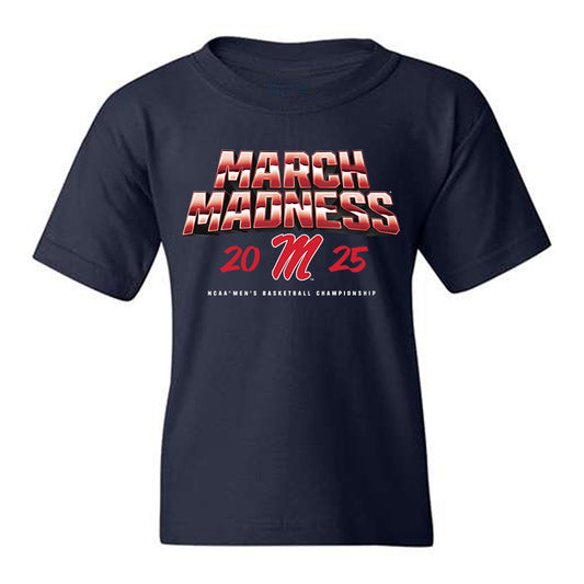 Ole Miss - NCAA Men's Basketball : Malik Dia - NCAA® March Madness® 2025 Shersey Youth T-Shirt-0