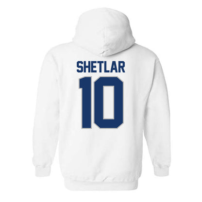 Drake - NCAA Men's Basketball : Eli Shetlar - NCAA® March Madness® 2025 Shersey Hooded Sweatshirt-1