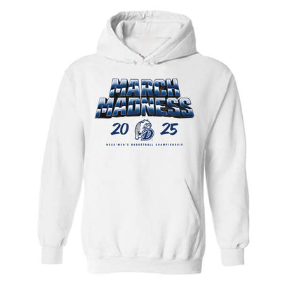 Drake - NCAA Men's Basketball : Kevin Overton - NCAA® March Madness® 2025 Shersey Hooded Sweatshirt-0