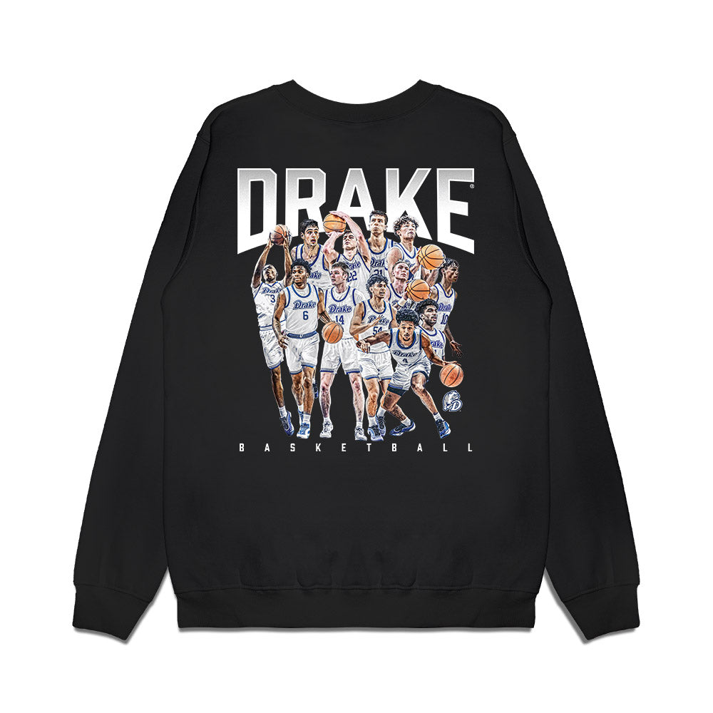 Drake - NCAA Men's Basketball : - NCAA® March Madness® 2025 Team Premium Crewneck Sweatshirt-1